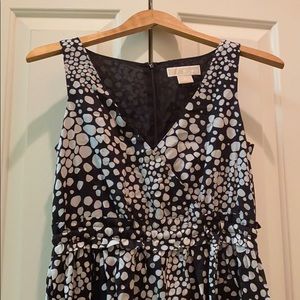 Michael Kors Sleeveless Black And White Dress